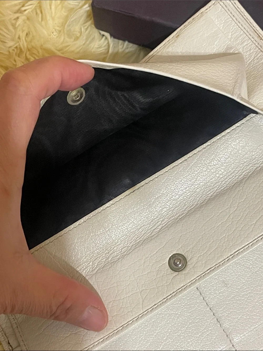 Prada leather flap