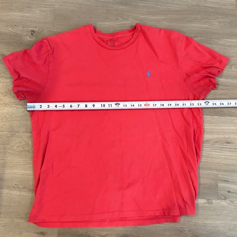Polo Ralph Lauren red blue men’s short sleeve shirt size large