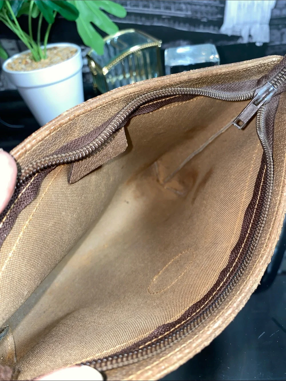 Authentic Gucci GG Plus Vintage Pouch Clutch bag