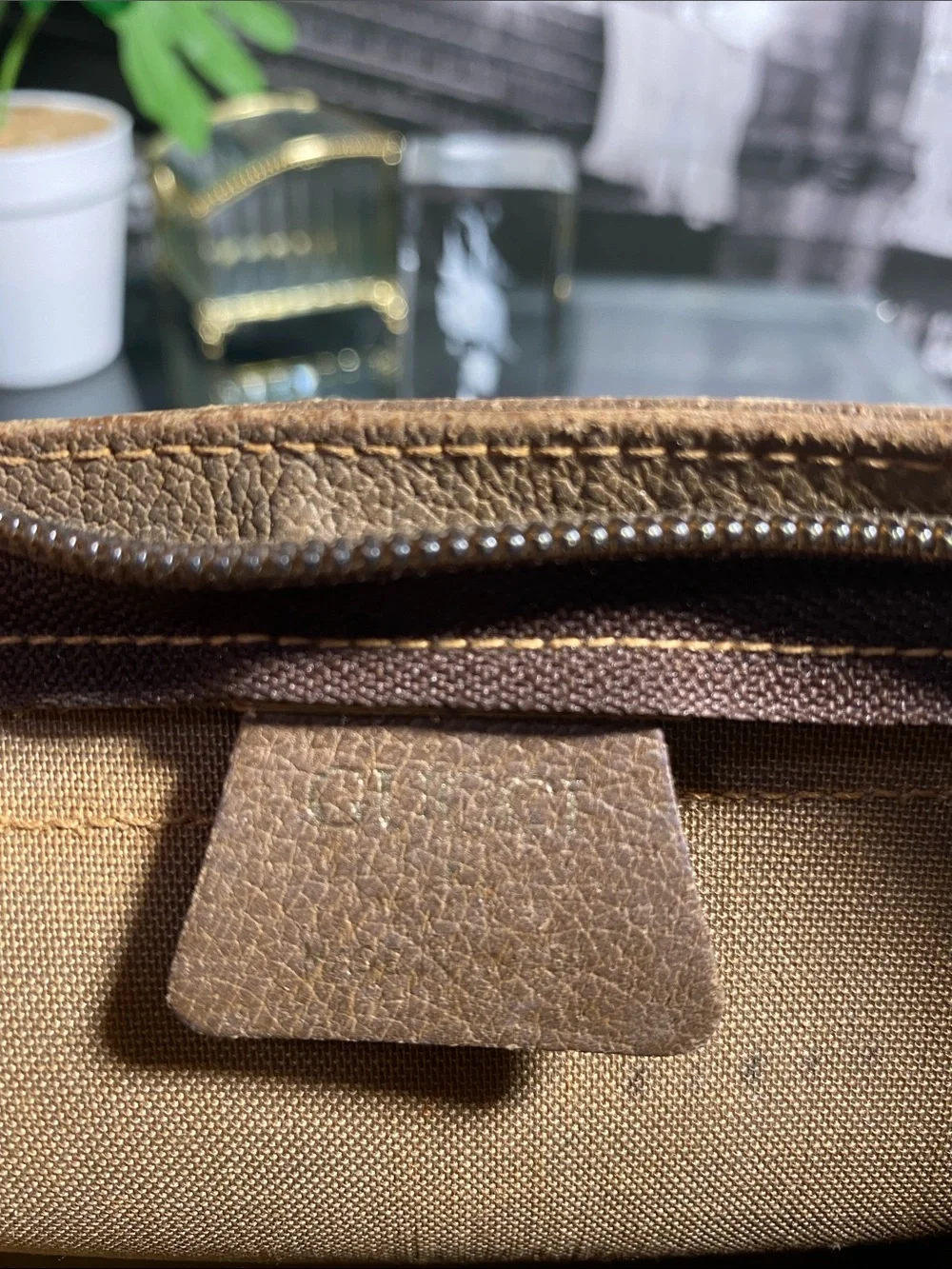 Authentic Gucci GG Plus Vintage Pouch Clutch bag