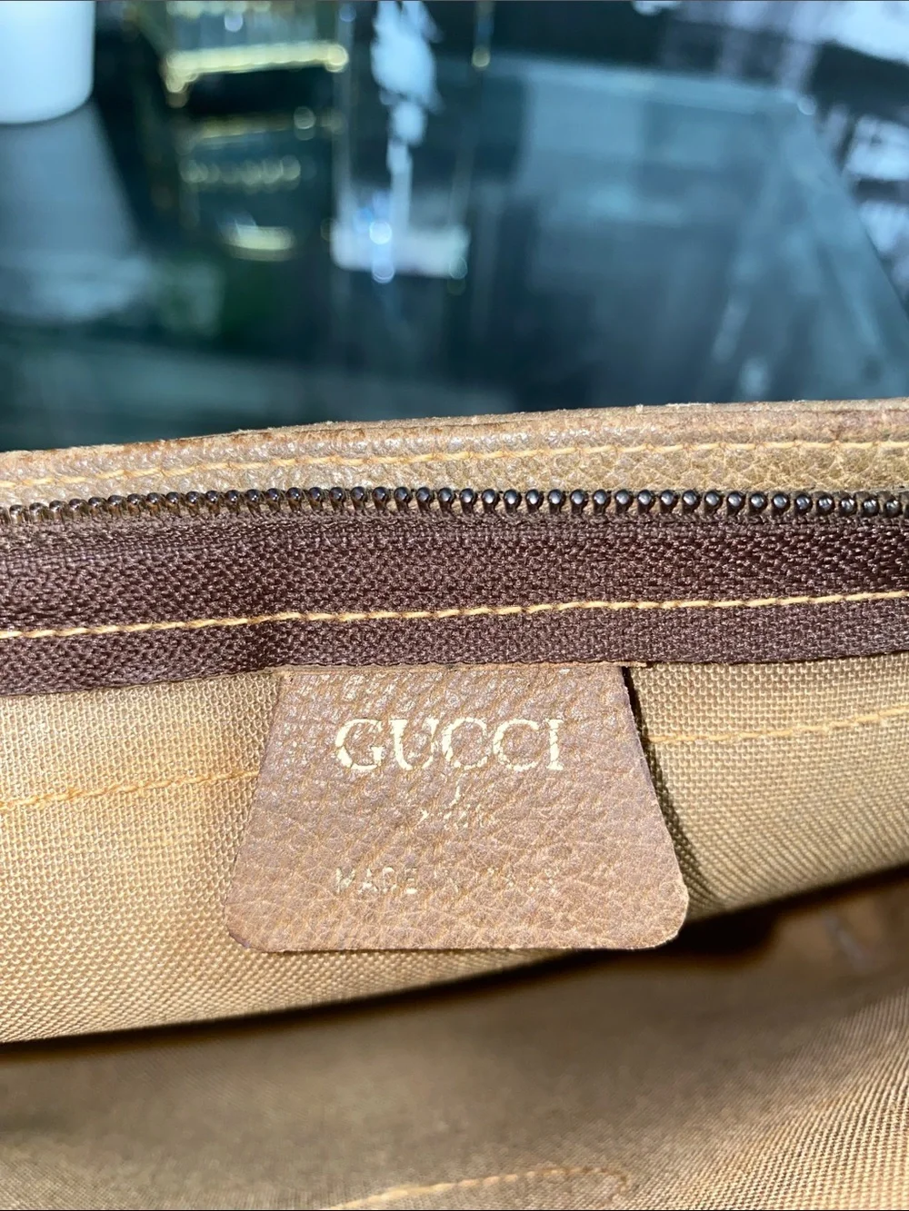 Authentic Gucci GG Plus Vintage Pouch Clutch bag