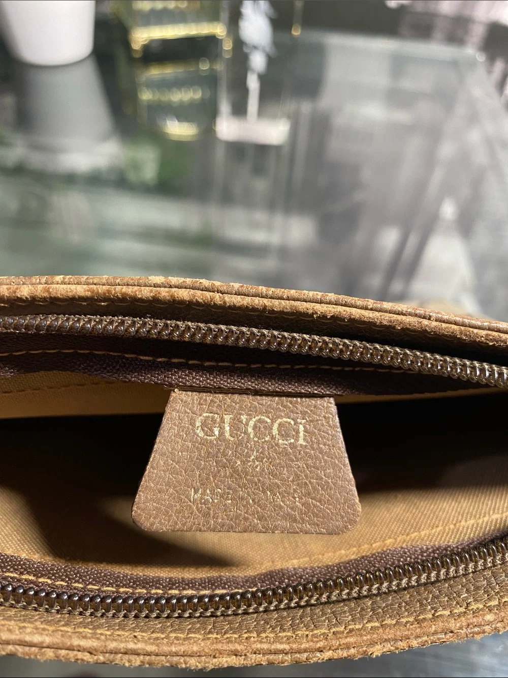 Authentic Gucci GG Plus Vintage Pouch Clutch bag