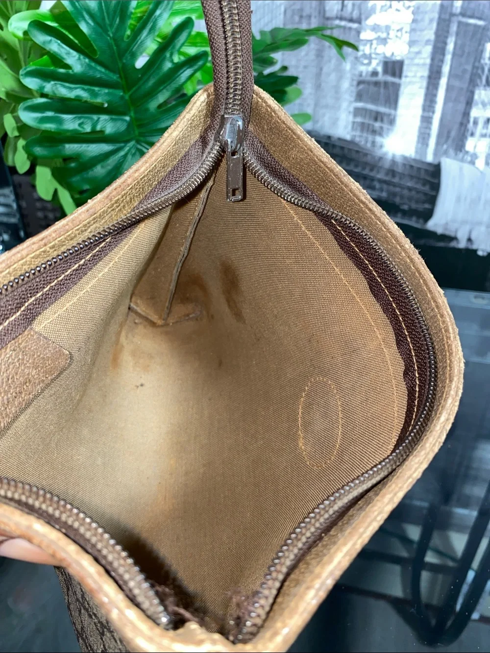 Authentic Gucci GG Plus Vintage Pouch Clutch bag