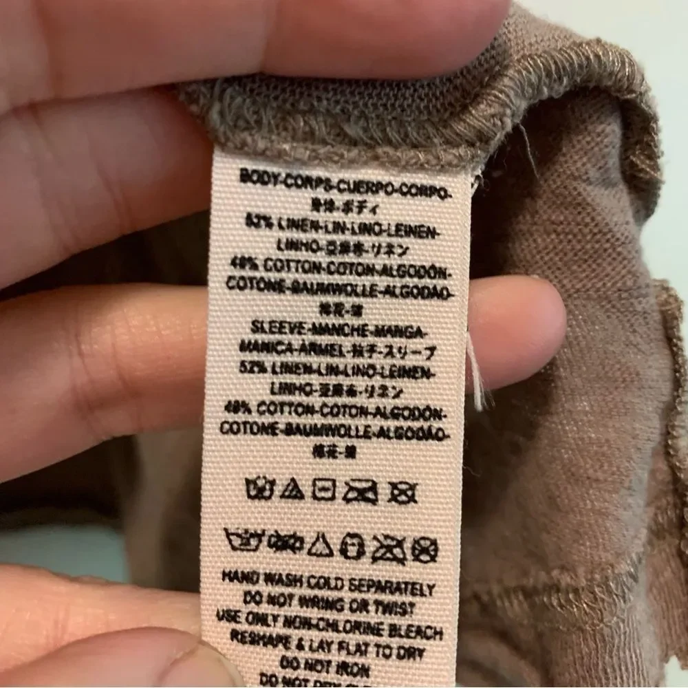 Free People linen cotton