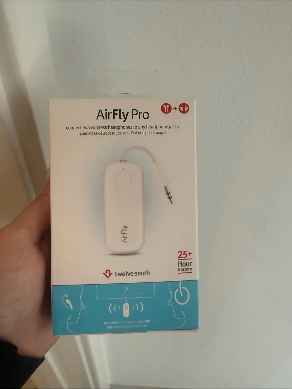 AirFly Pro Bluetooth Audio Adapter - White