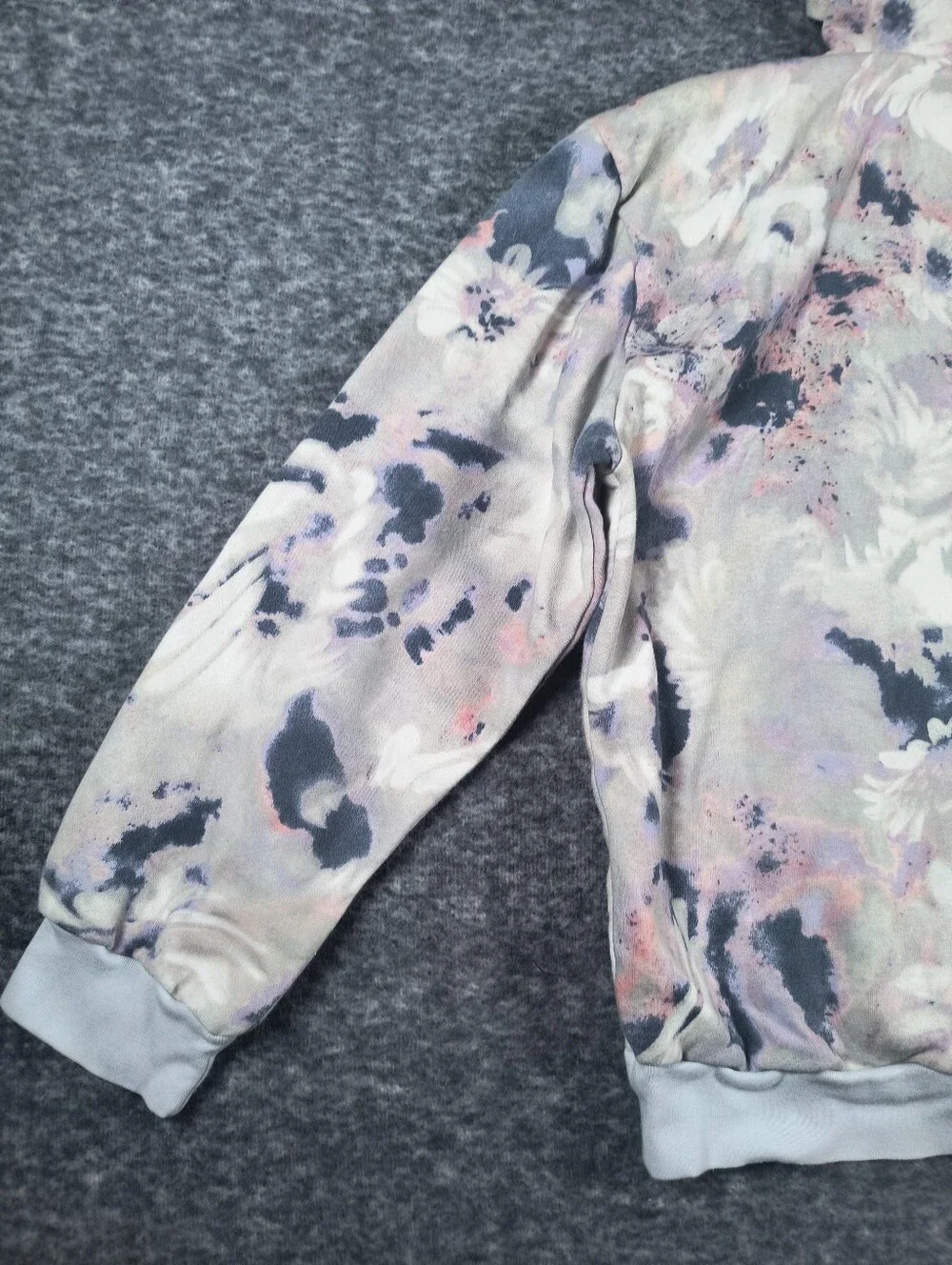 Adidas girls XL 16 pastel splash hoodie sweatshirt