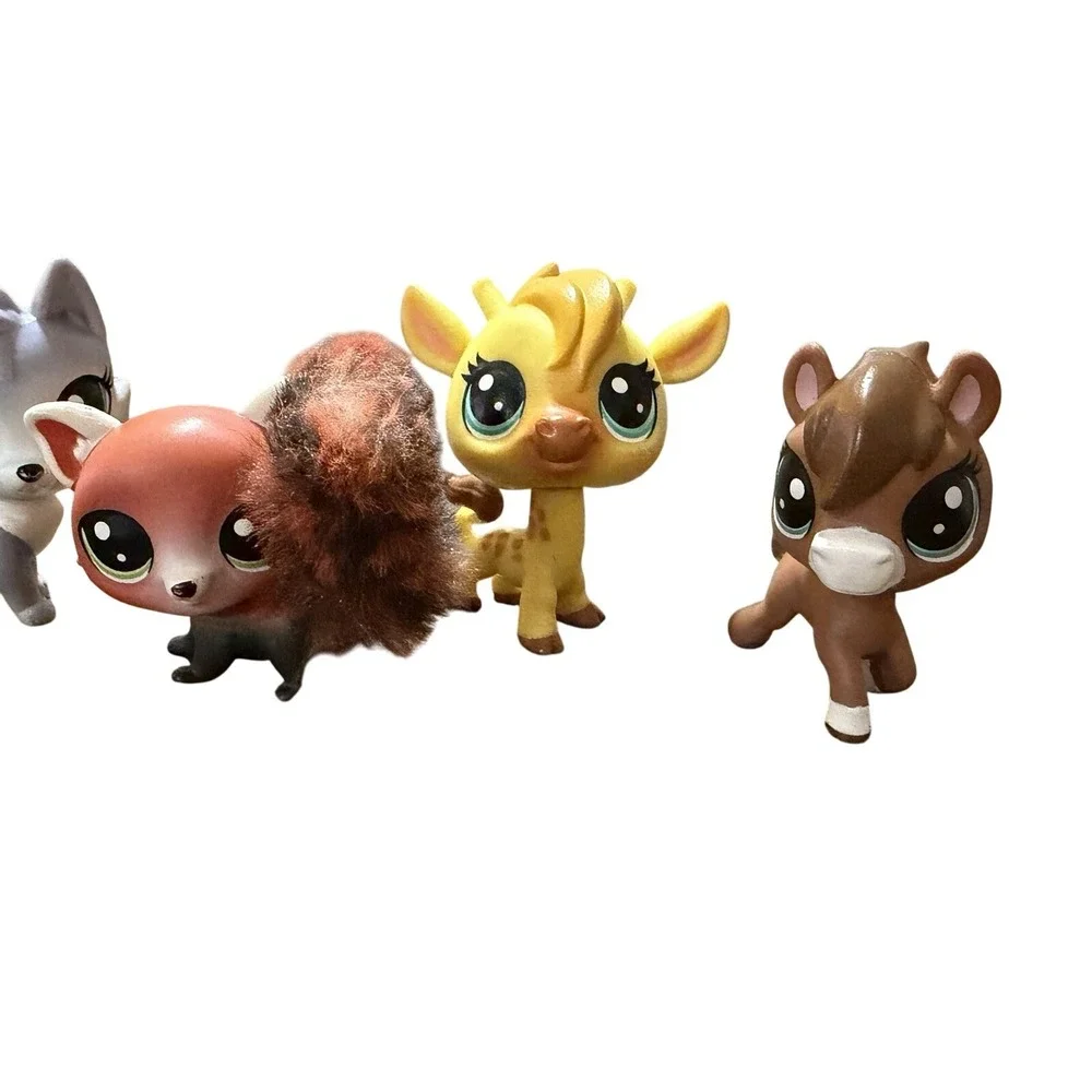 Littlest Pet Shop Lot of 6 Pets Accessories Redley Red Tail Easter Basket LPS‎