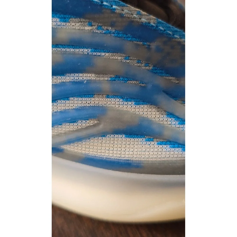 Adidas Yeezy QNTM Sz 6 Teal Blue Sneakers Athletic Lifestyle Shoes small flaw‎
