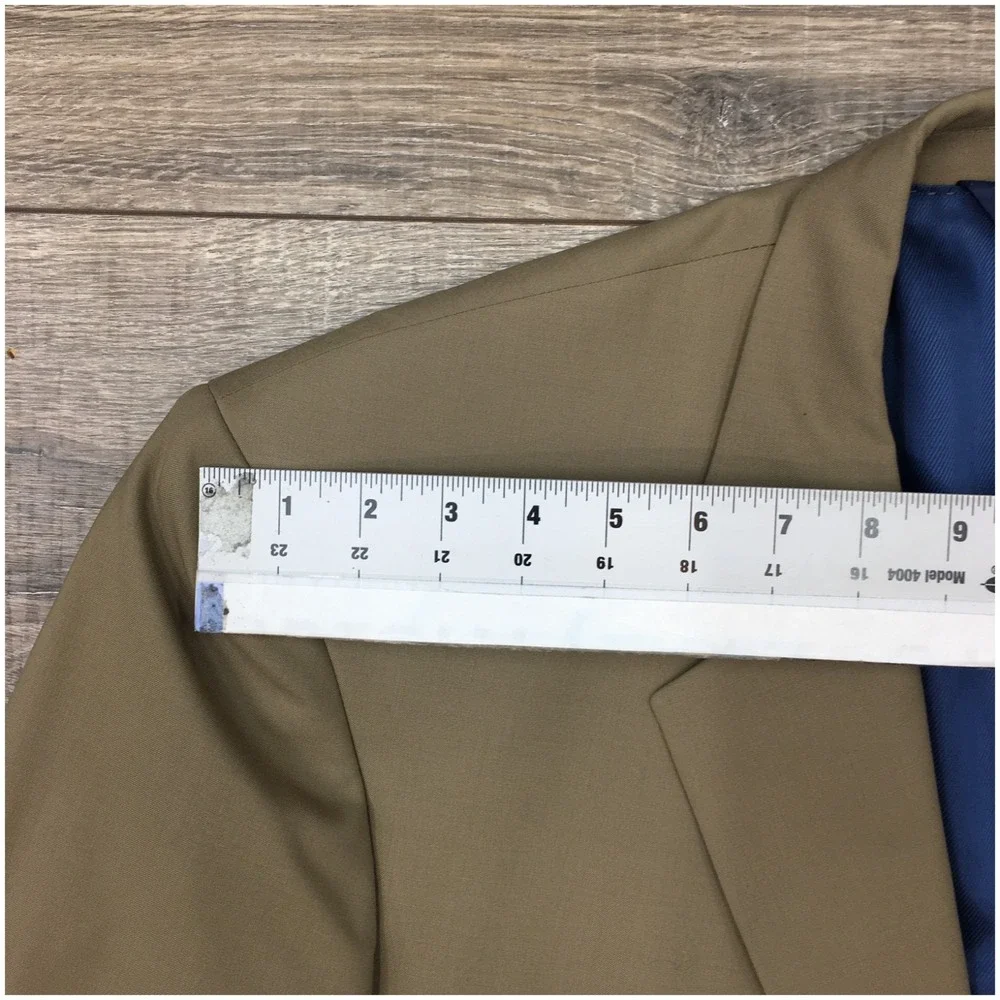 PAUL FREDRICK Mens Wool Blazer Sport Coat Casual Jacket Size 50L Classic Suit