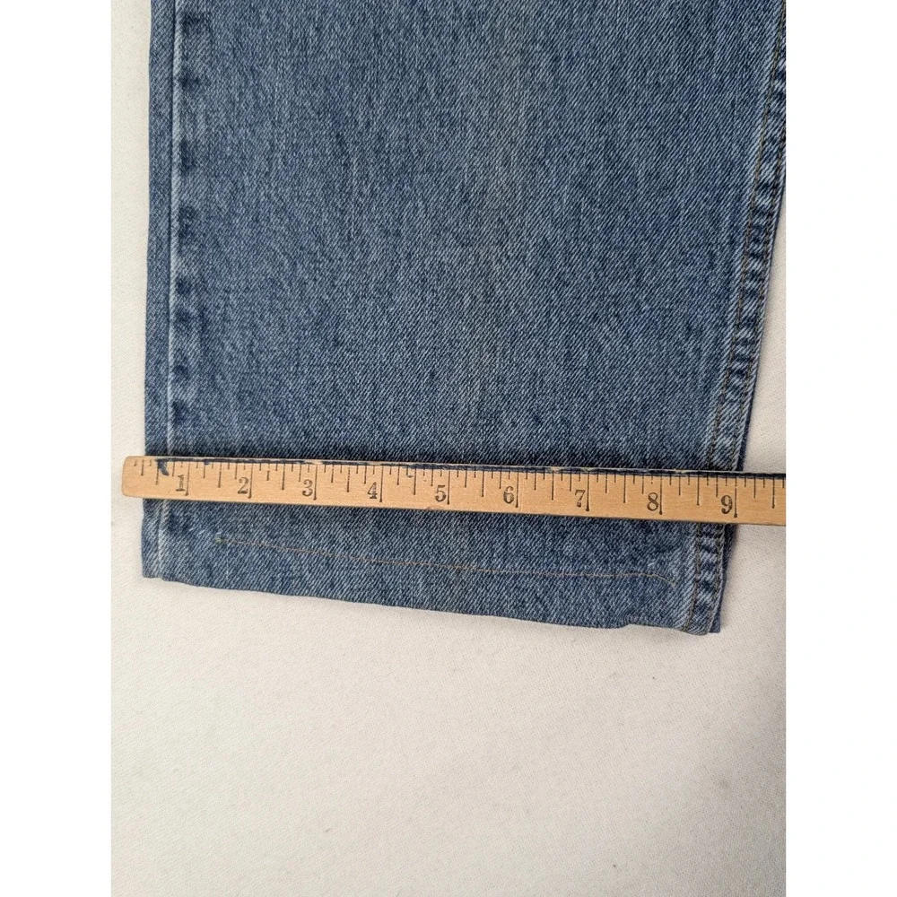 Levis 505 Regular Fit Straight Leg Jeans Mens 38x30 Med Wash Blue Y2K July 2000