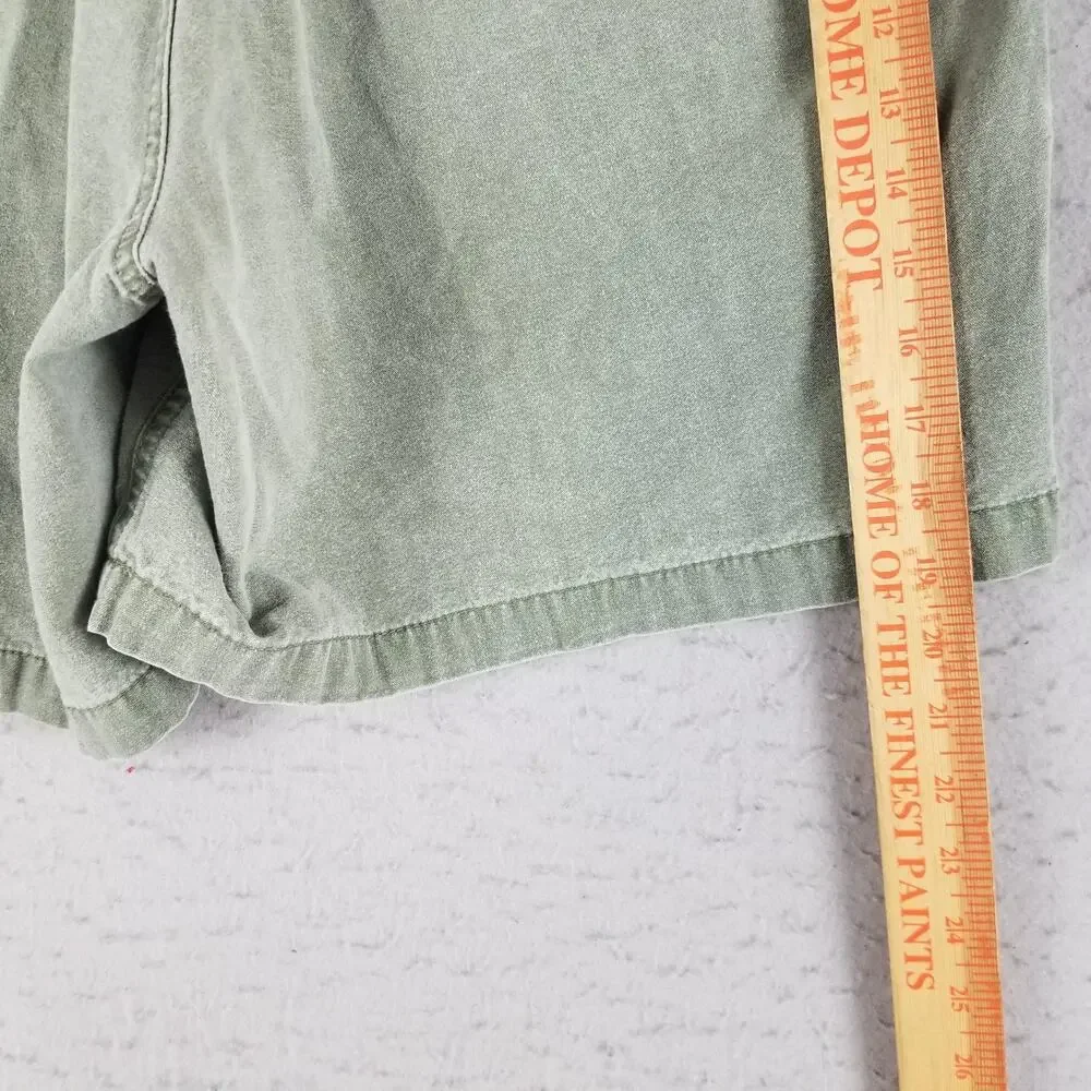 Weekender Cargo Shorts Mens 42 Green‎ Elastic Waist Cotton Pockets Style MOS9760