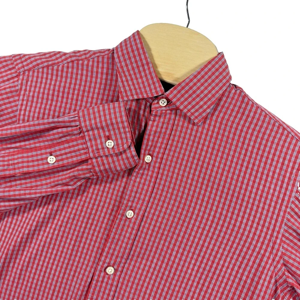 Polo Ralph Lauren Shirt Philip‎ Sport Mens M Red Plaid Long Sleeve Button Up