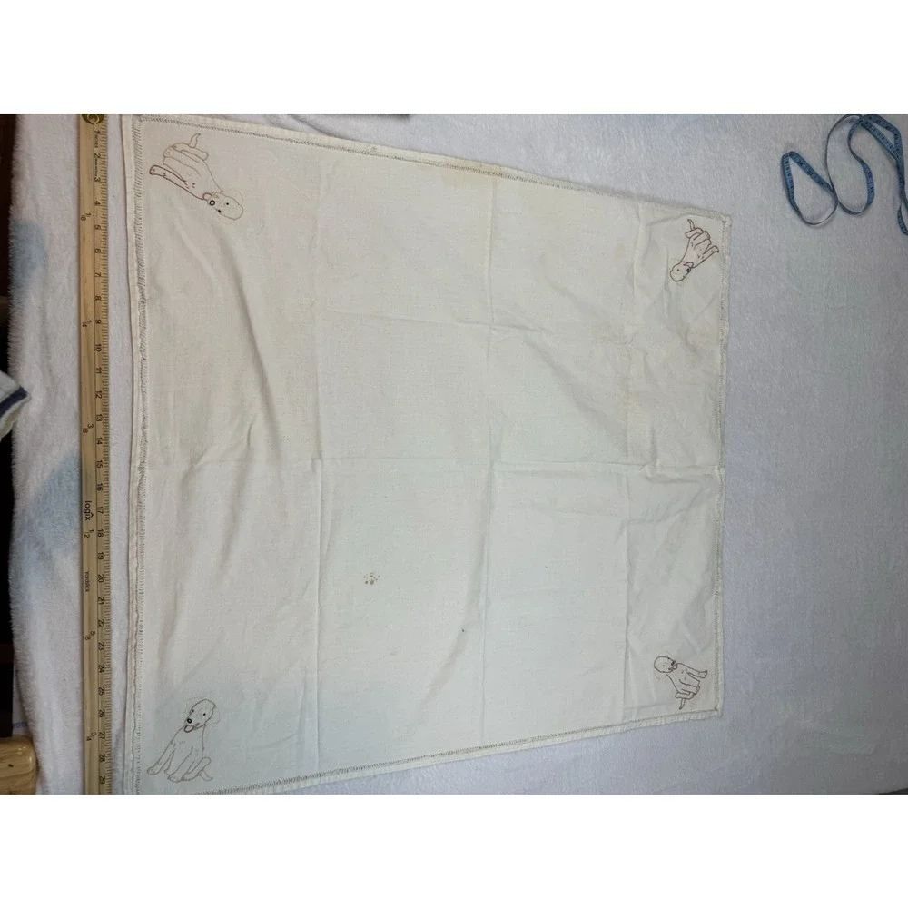 Lot Vtg Assorted Sizes Mixed Lot Cotton Linen Runners‎ Pillowcase Floral Dog