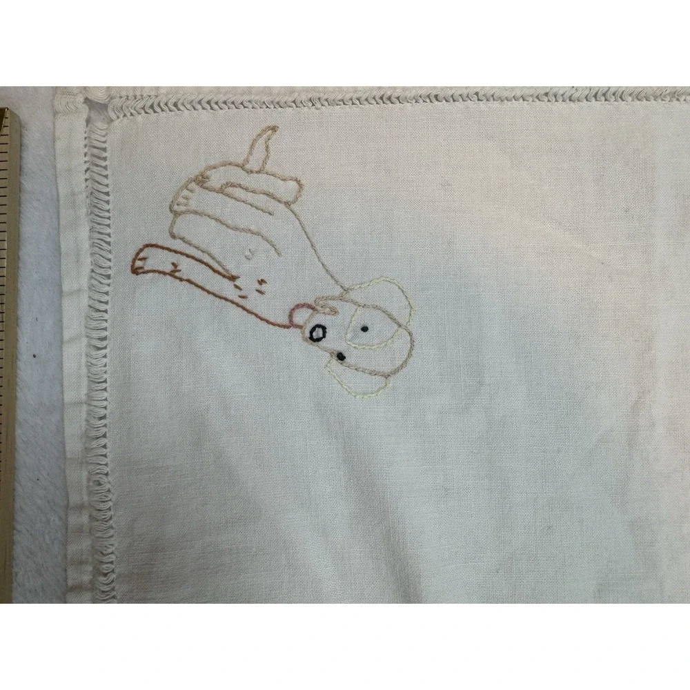 Lot Vtg Assorted Sizes Mixed Lot Cotton Linen Runners‎ Pillowcase Floral Dog