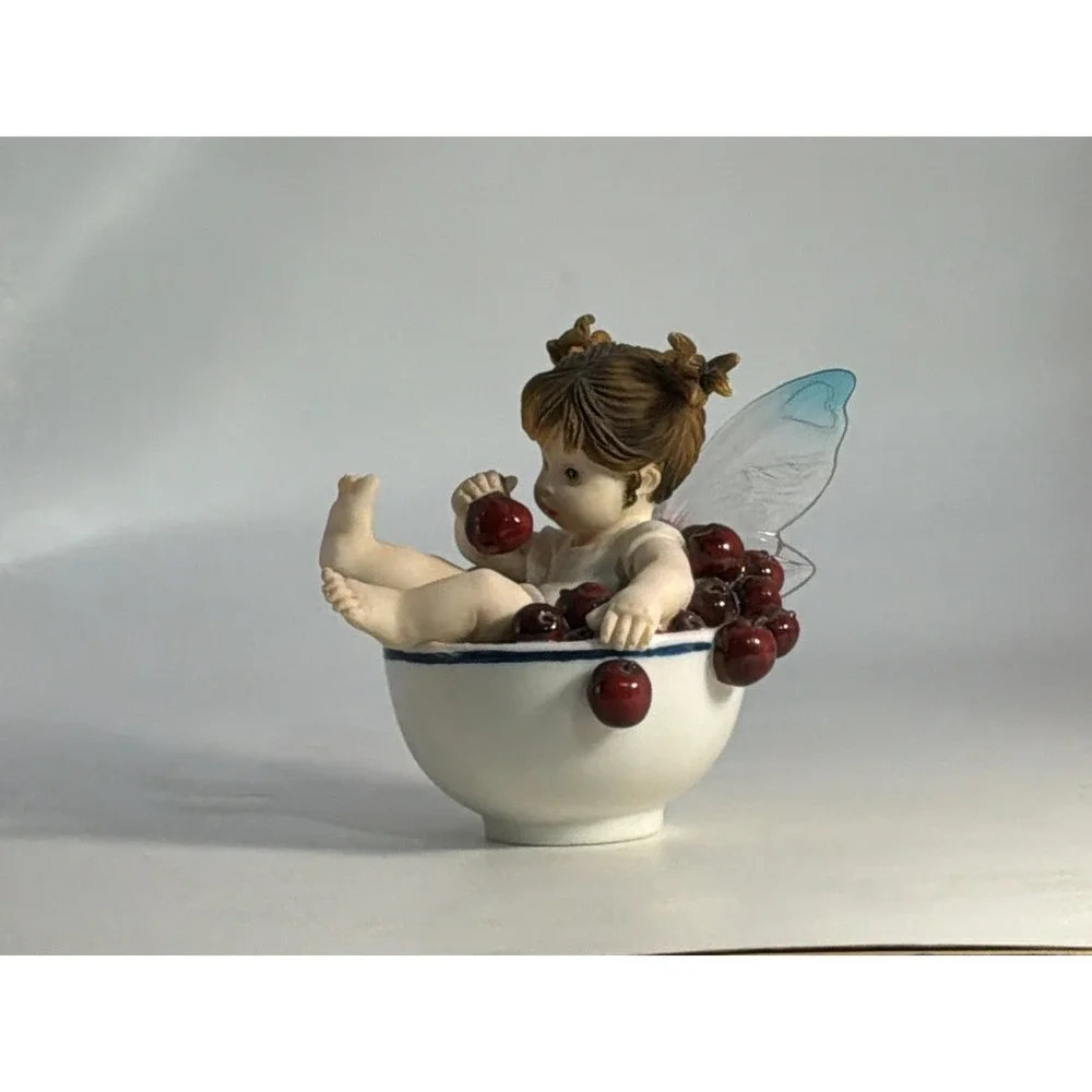 Little Cherry Faerie Kitchen Faerie Small CHIP ON WING