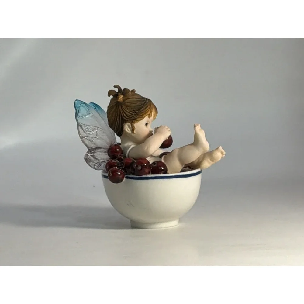 Little Cherry Faerie Kitchen Faerie Small CHIP ON WING