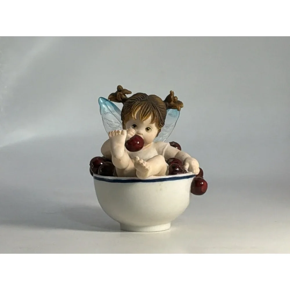 Little Cherry Faerie Kitchen Faerie Small CHIP ON WING