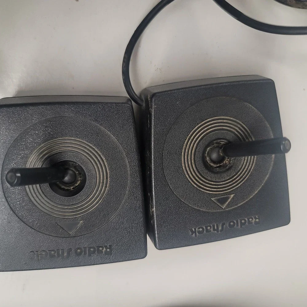 Radio Shack Joysticks‎ Controller VTG Gaming Parts Repair Retro Black Untested