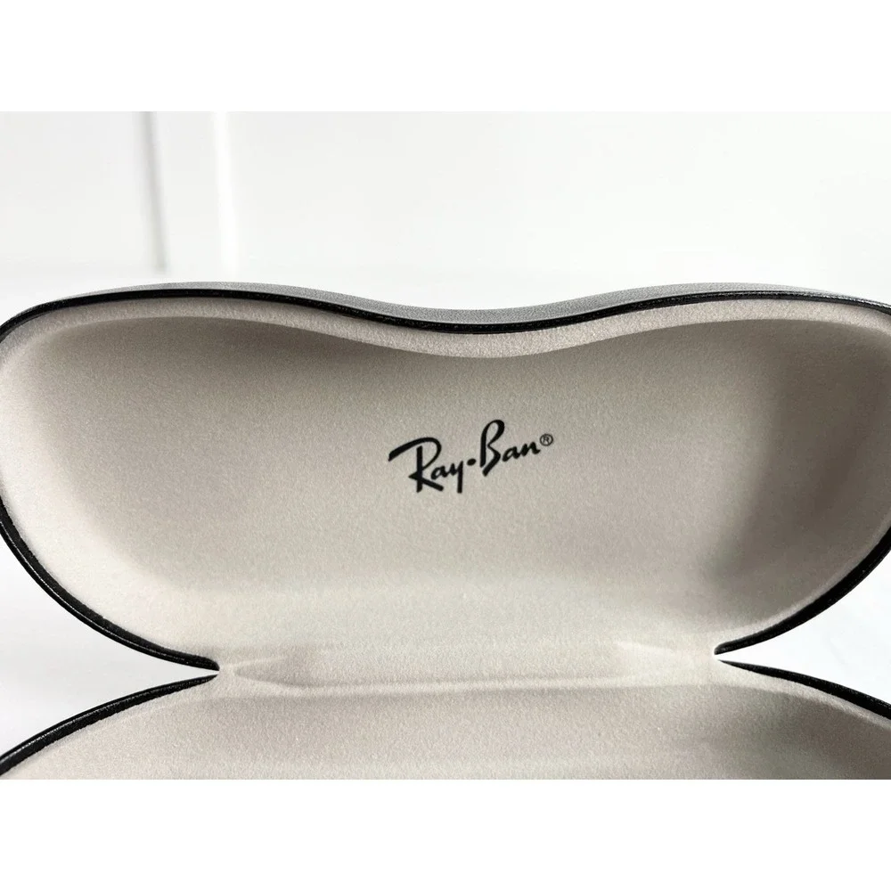 Authentic Ray Ban Black Hard Clam Shell Eyeglass Case Sunglasses Reading Glasses