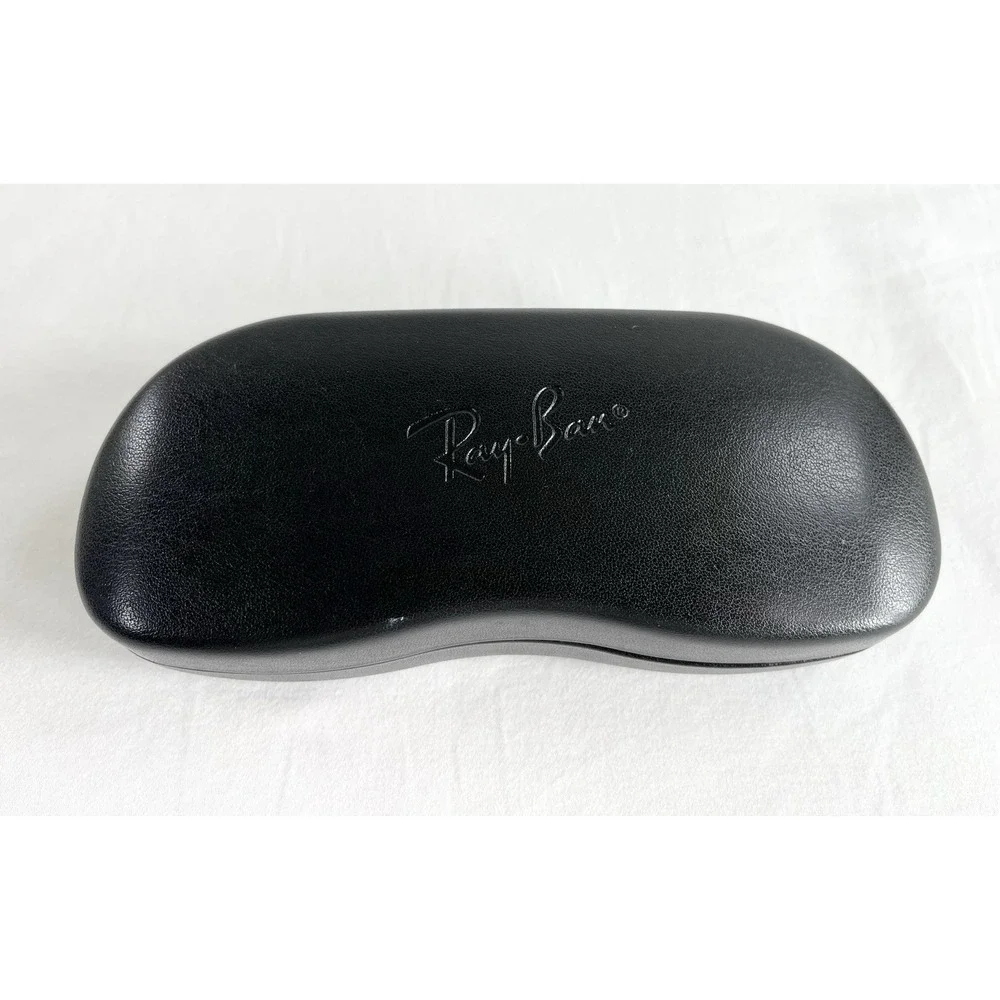 Authentic Ray Ban Black Hard Clam Shell Eyeglass Case Sunglasses Reading Glasses