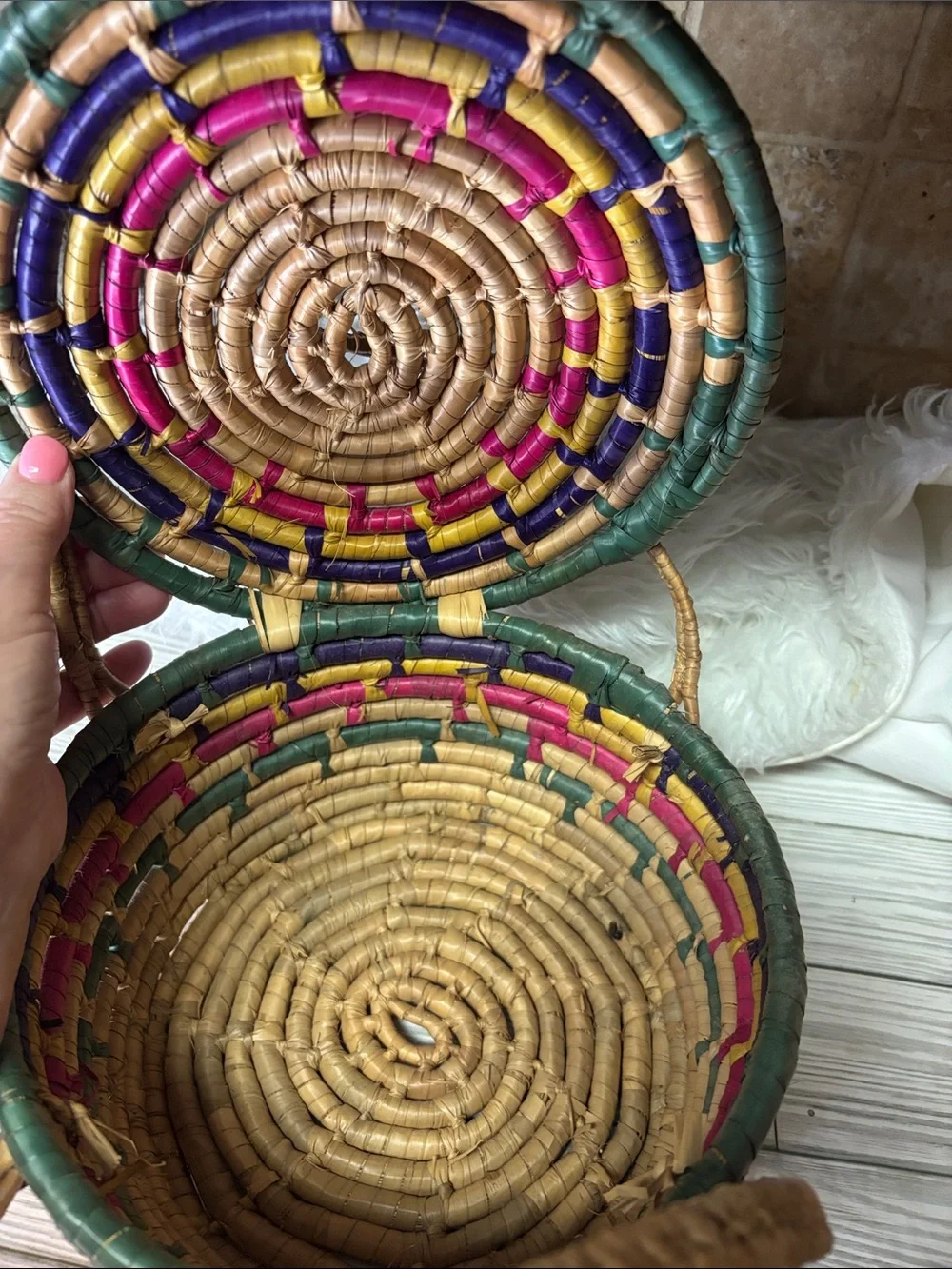 N/A boho woven