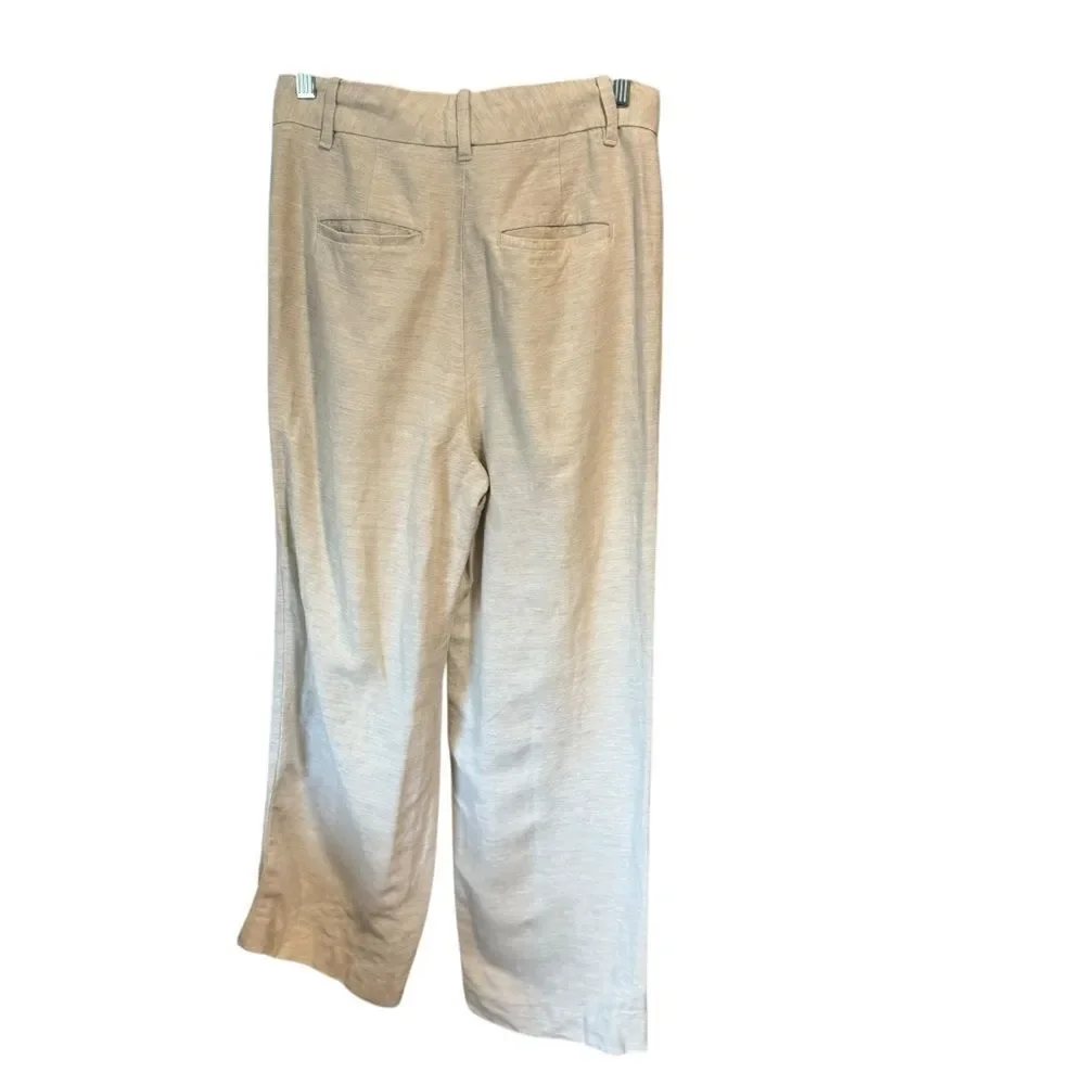 Aritzia Wilfred The Effortless Linen Cropped Pant in Natural Ecru