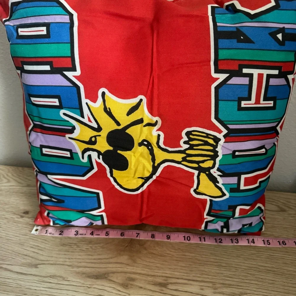 Peanuts Snoopy New‎ Twin Sheet Set Joe Cool Vintage 90s Double Sided Pillow