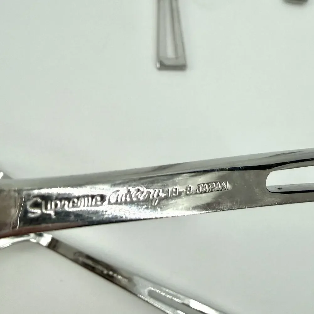 Supreme Cutlery 18/8 Stainless APERTO 4 Piece Serving Utensils 2 Forks~2 Ladles