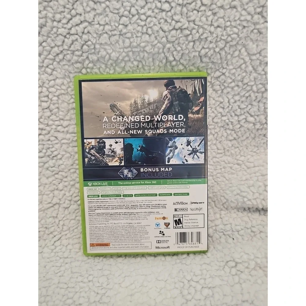 Call of Duty: Ghosts (Microsoft Xbox‎ 360, 2013, 2 Disc) Tested Working