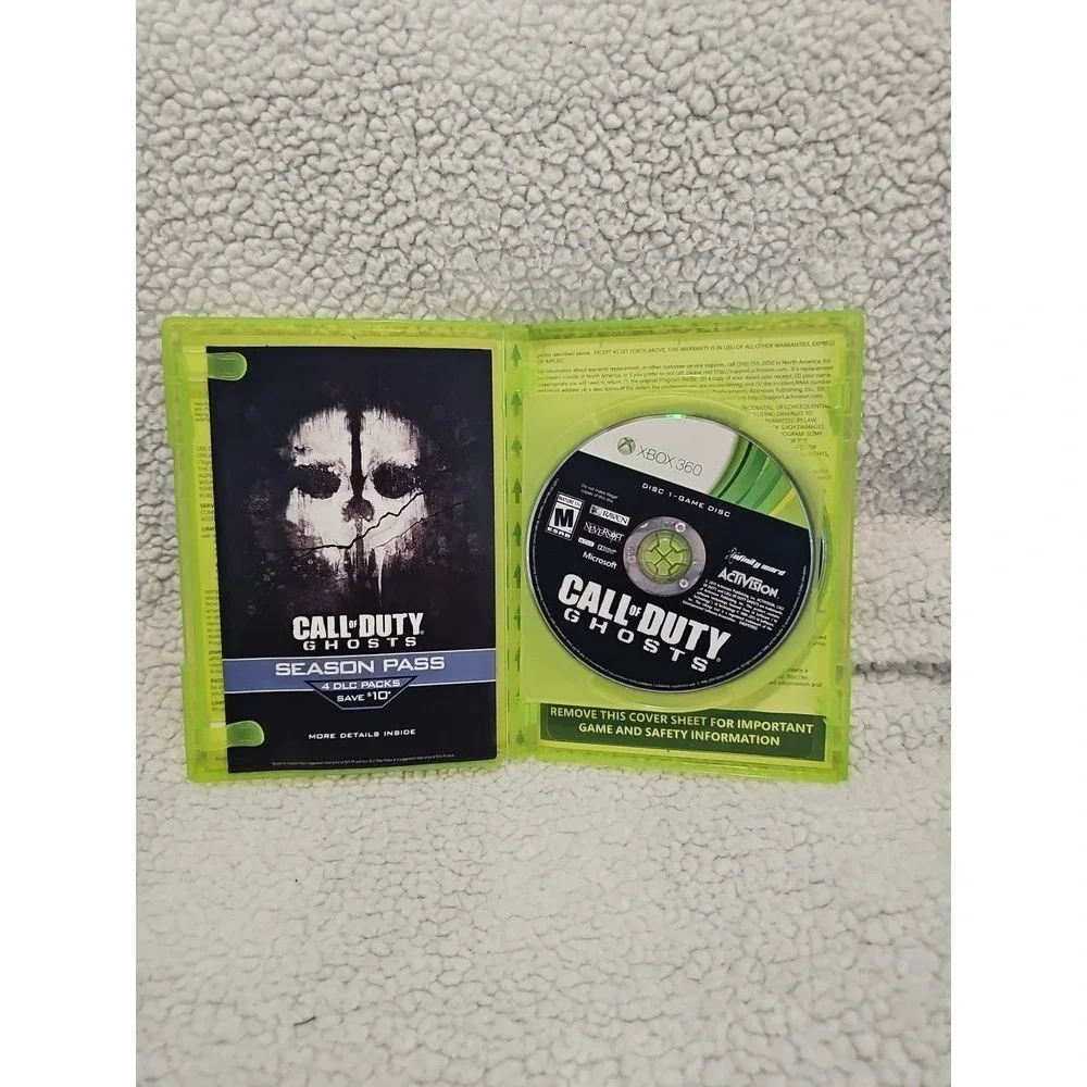 Call of Duty: Ghosts (Microsoft Xbox‎ 360, 2013, 2 Disc) Tested Working