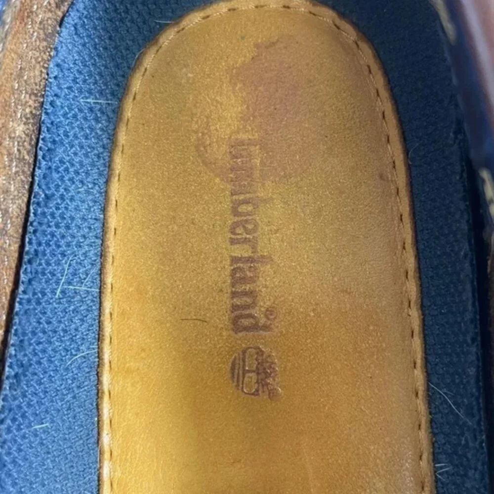 Timberland 55596 Boat Shoe Brown Leather‎ Casual Shoes 2 Eyelet Men's Size 12 M