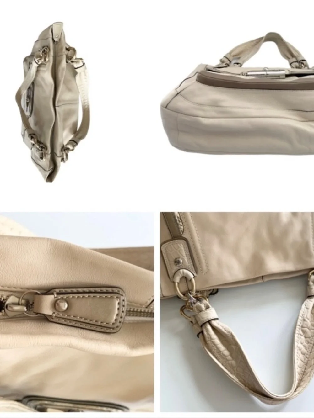 Coach Kristin Spectator Leather East West Zip Tote