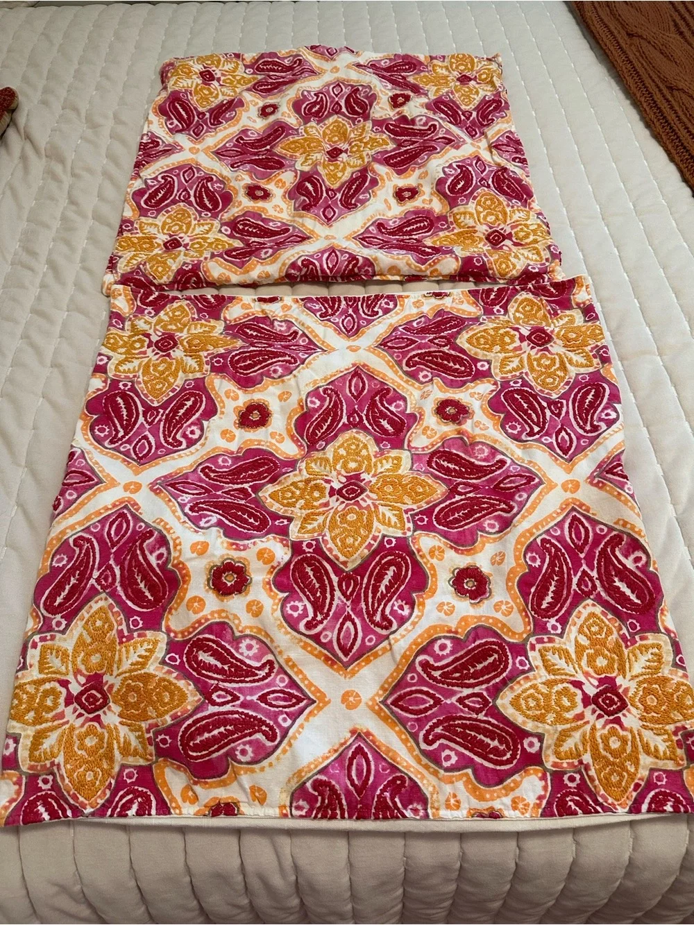 Pottery Barn Embroidered Pillow Cover