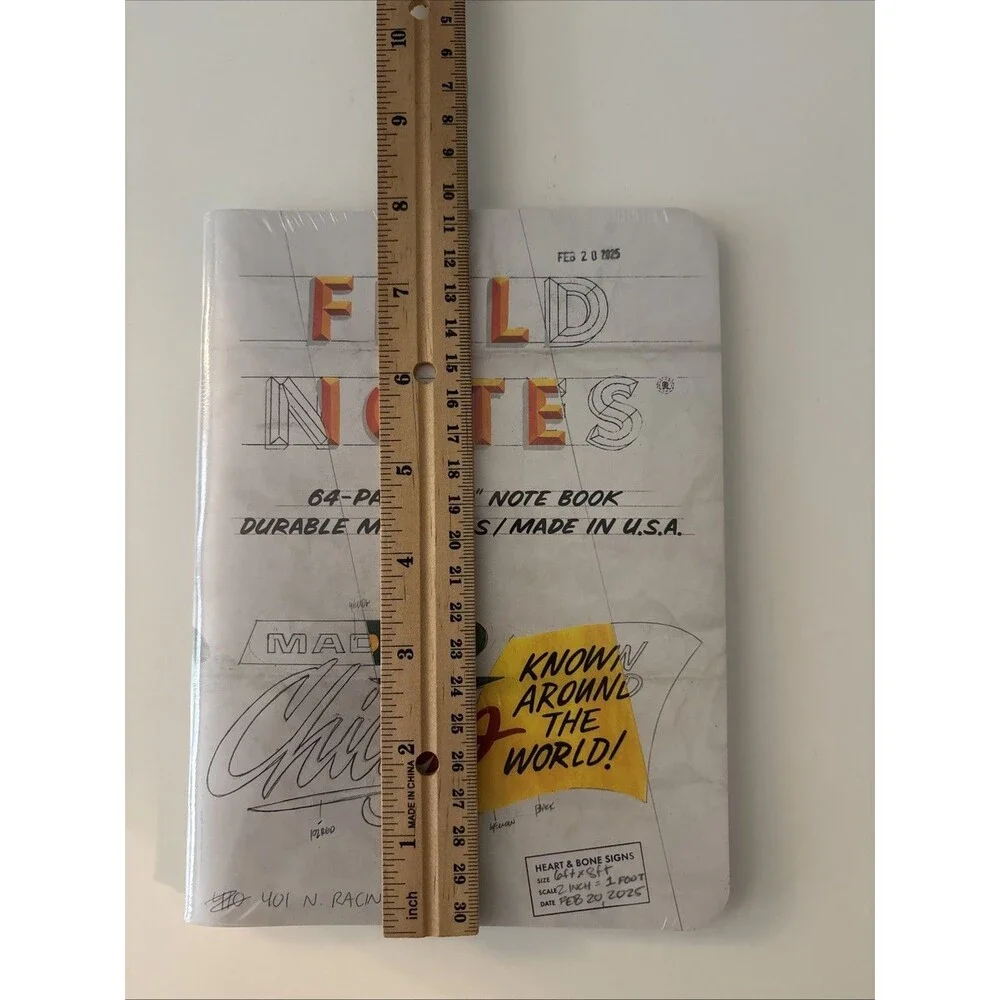 Field Notes 64 Page 6x8 Note Book Durable Materials USA Chicago 2 Pack New!