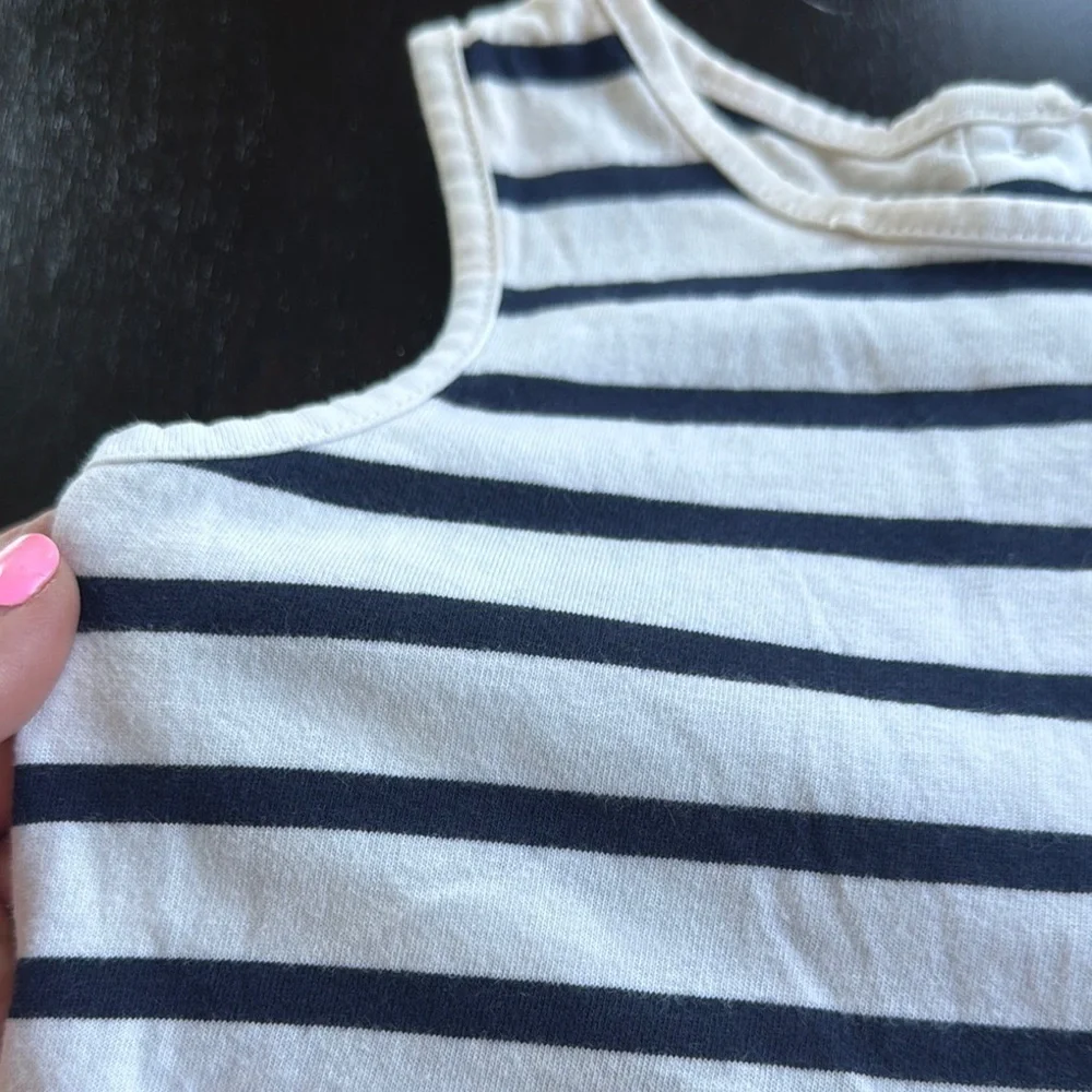 GAP Kids Dress in Navy and White Stripes