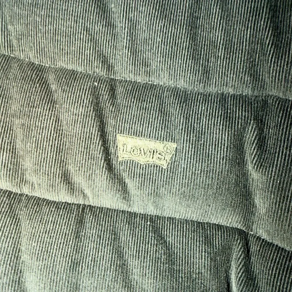 Levi’s Men’s Quilted Hooded Jacket olive Green Zip Front XXL