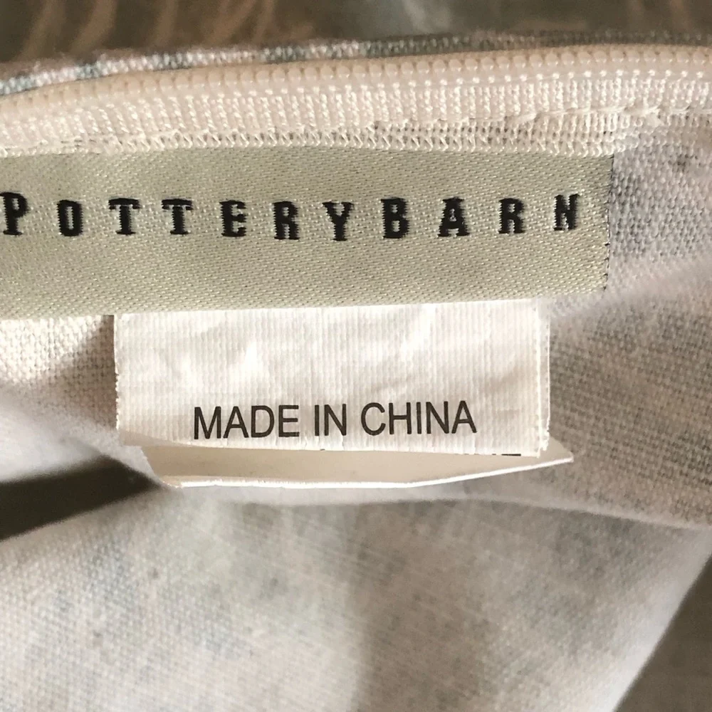 POTTERY BARN Pillow Cushion W/Down Insert Floral 20”