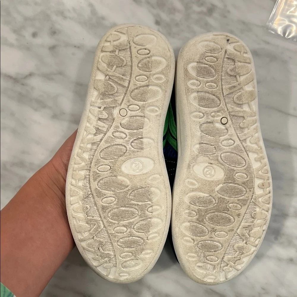 Kids Navy and Lime Water Shoes
