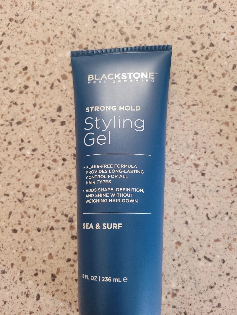 (2) Blackstone Mens Grooming Strong Hold Styling Gel Sea + Surf 8 oz Each