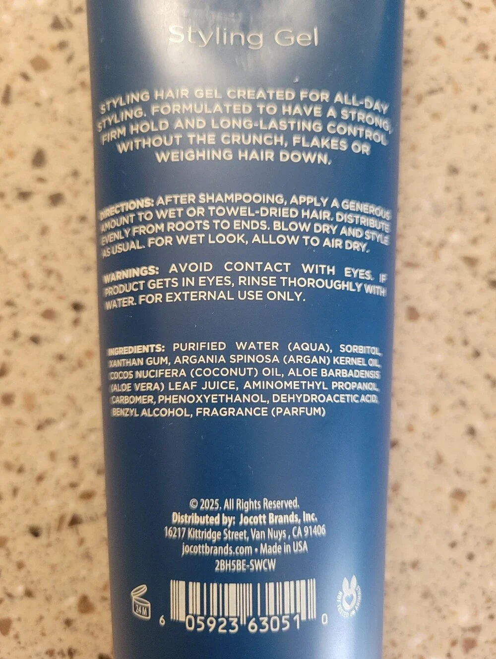 (2) Blackstone Mens Grooming Strong Hold Styling Gel Sea + Surf 8 oz Each