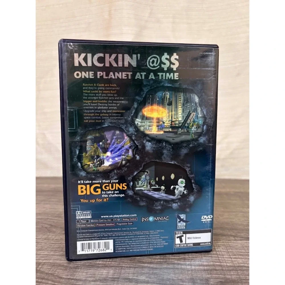 Ratchet & Clank Going Commando Sony PlayStation 2 PS2 2003 Black Label CIB