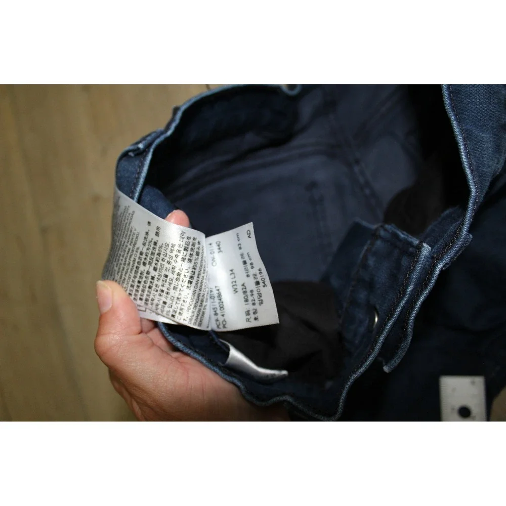 Levi's 511 Slim Fit Jeans Mens 32x34 Dark Indigo Blue Stretch Denim 04511-0717
