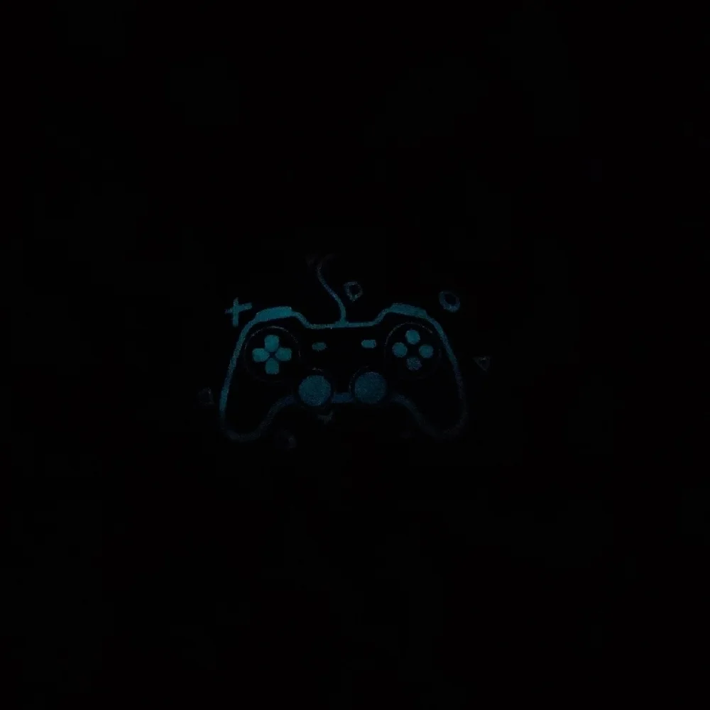 Blue and Black Gaming Backpack Set with Controller Design Glow In The Dark NWOT