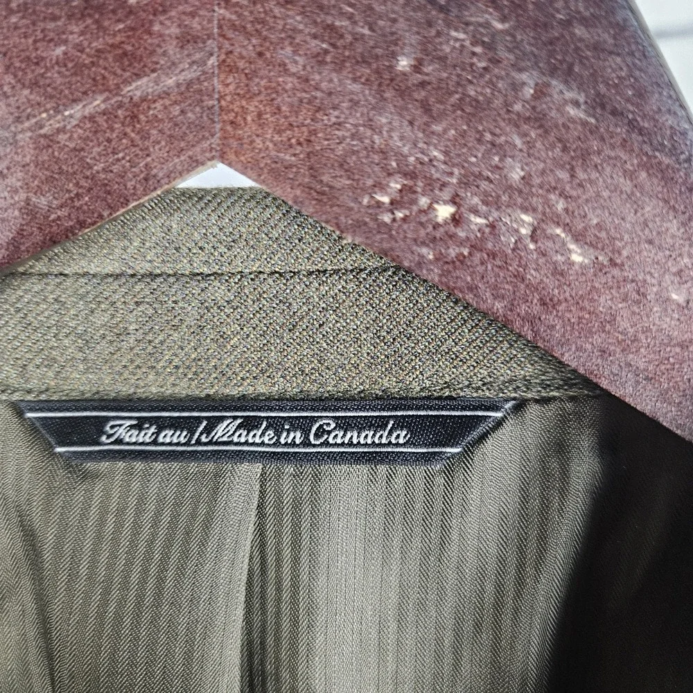 H.W.‎ Rosenblum Jack Victor Cashmere Blazer 45S Green Sport Coat Union Made...