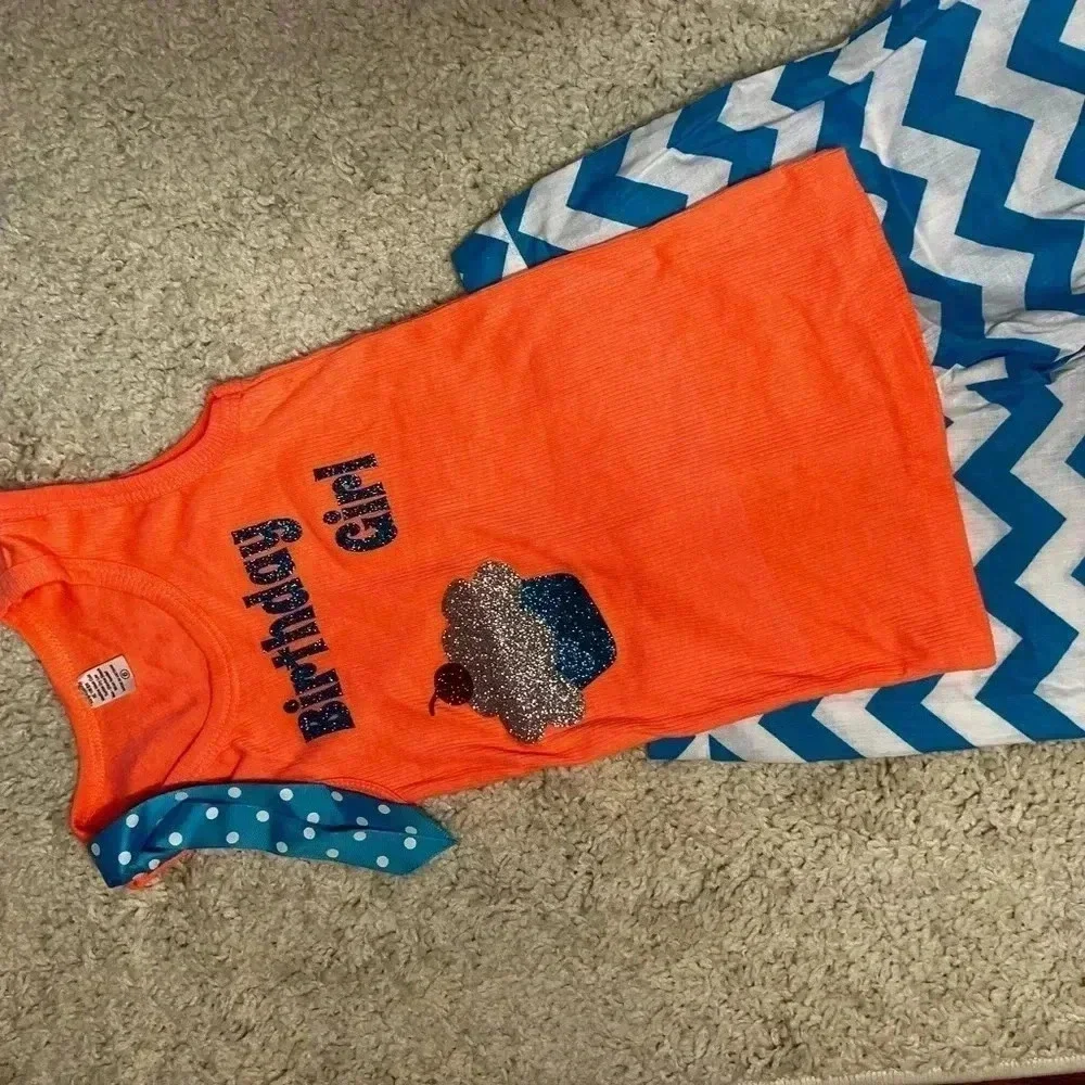GIRLS BOUTIQUE BIRTHDAY GIRL OUTFIT SIZE 6 NWOT