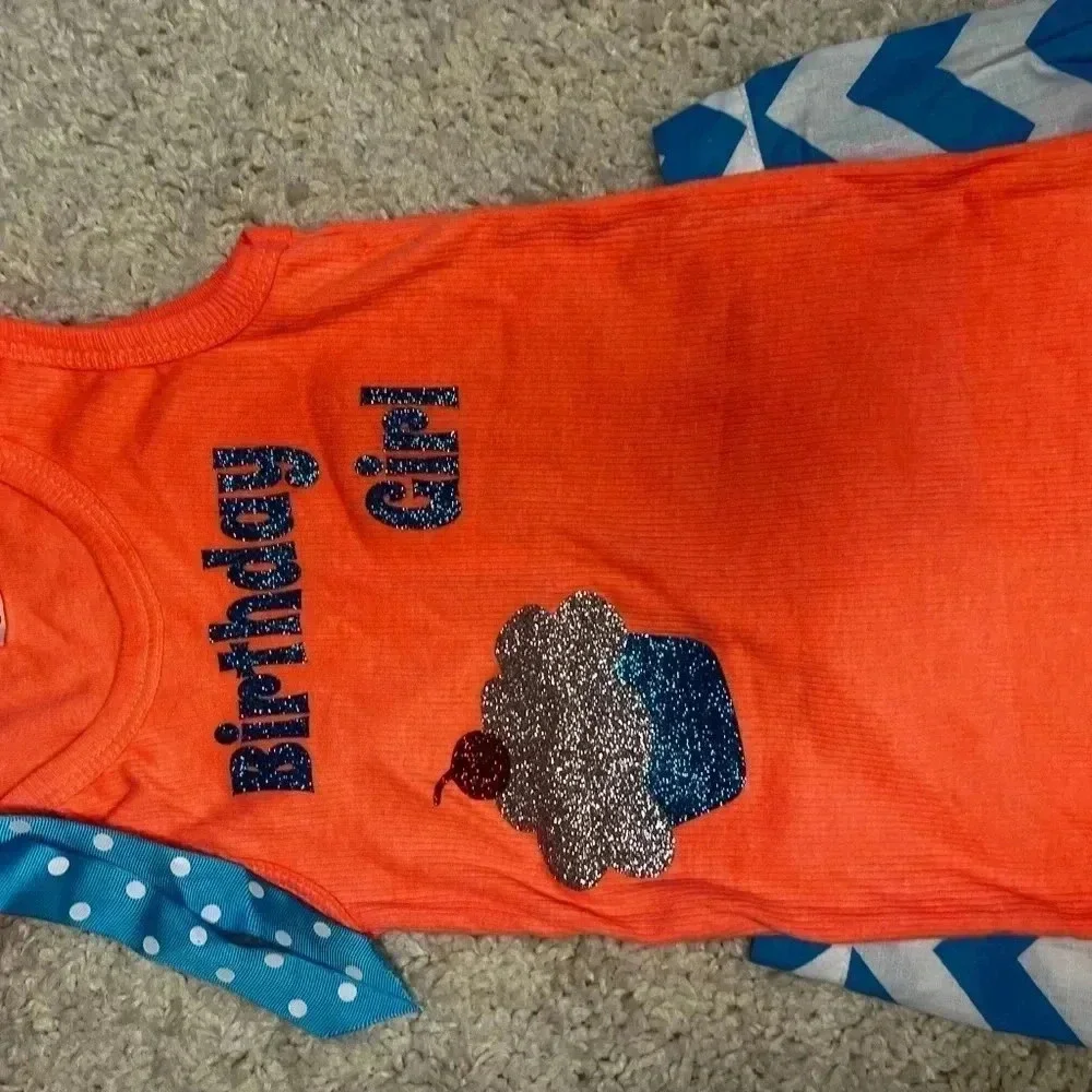 GIRLS BOUTIQUE BIRTHDAY GIRL OUTFIT SIZE 6 NWOT