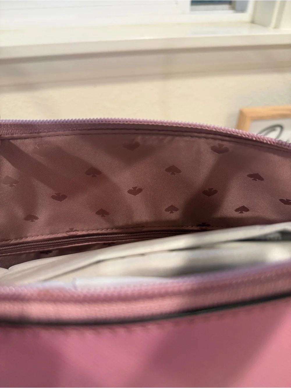 kate spade Rose Pink Tote with Glitter Base