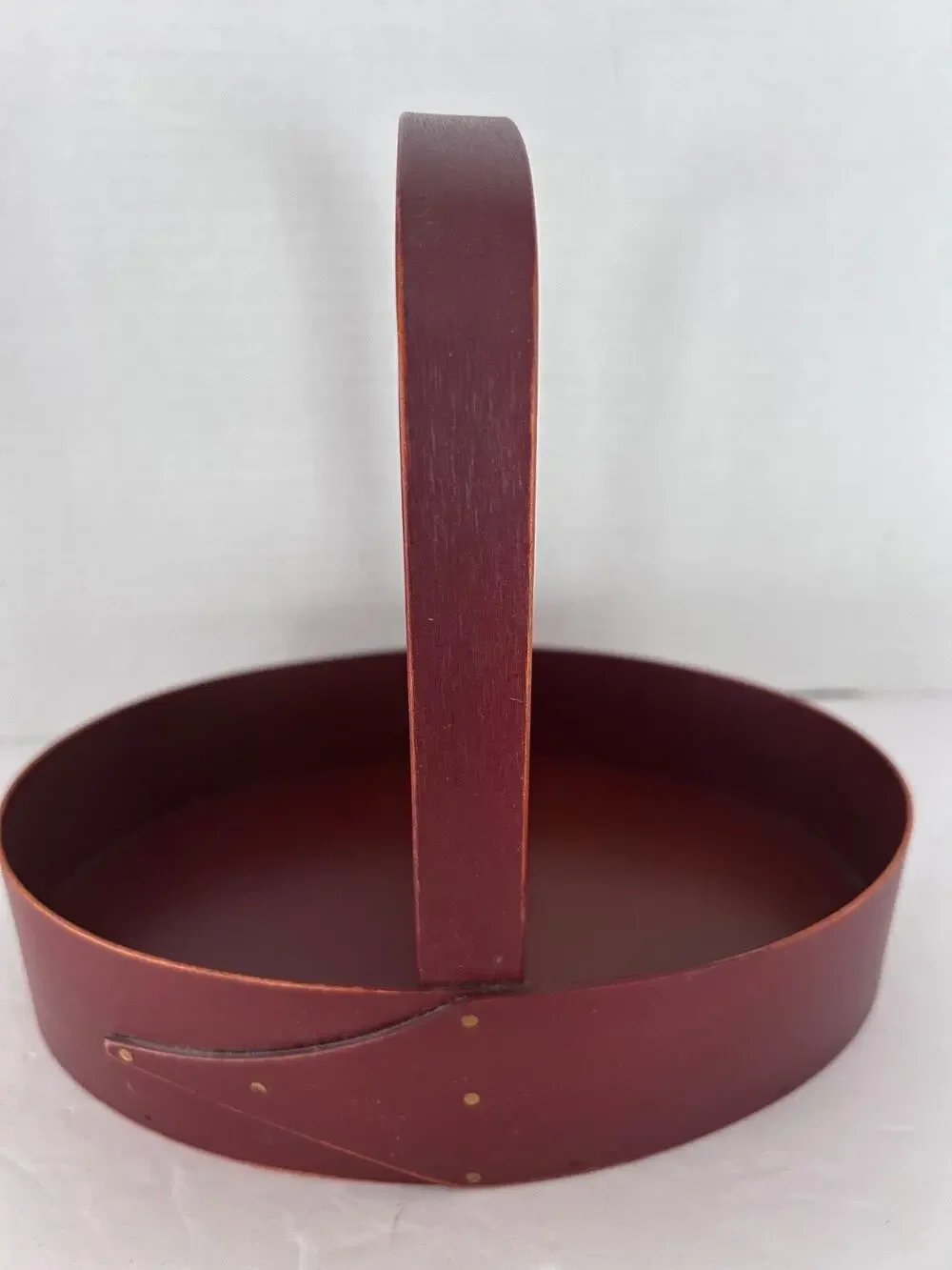 Vintage Bentwood Handled Stain Red Painted by Fry's Measure Mill Wilton, N.H.
