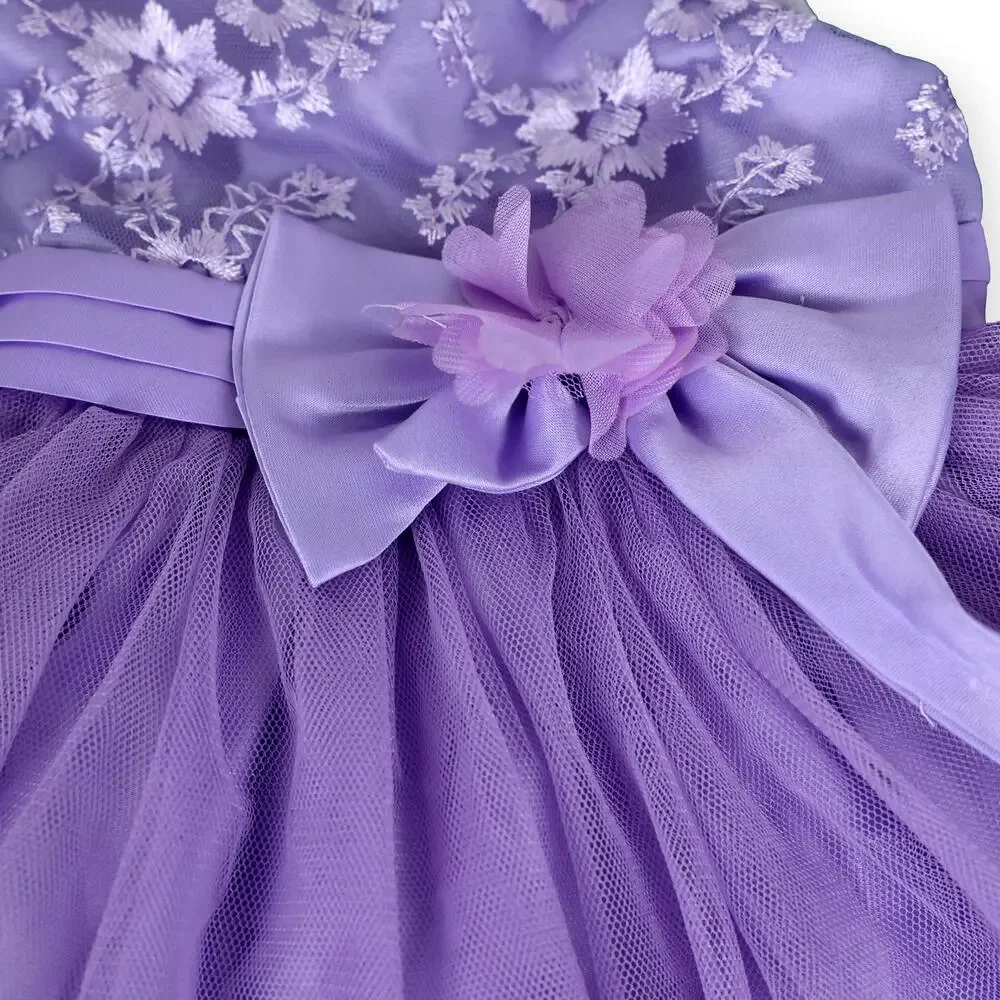 Shein Girls Purple Lavender Party Dress Sleeveless 68 (3-6 months)