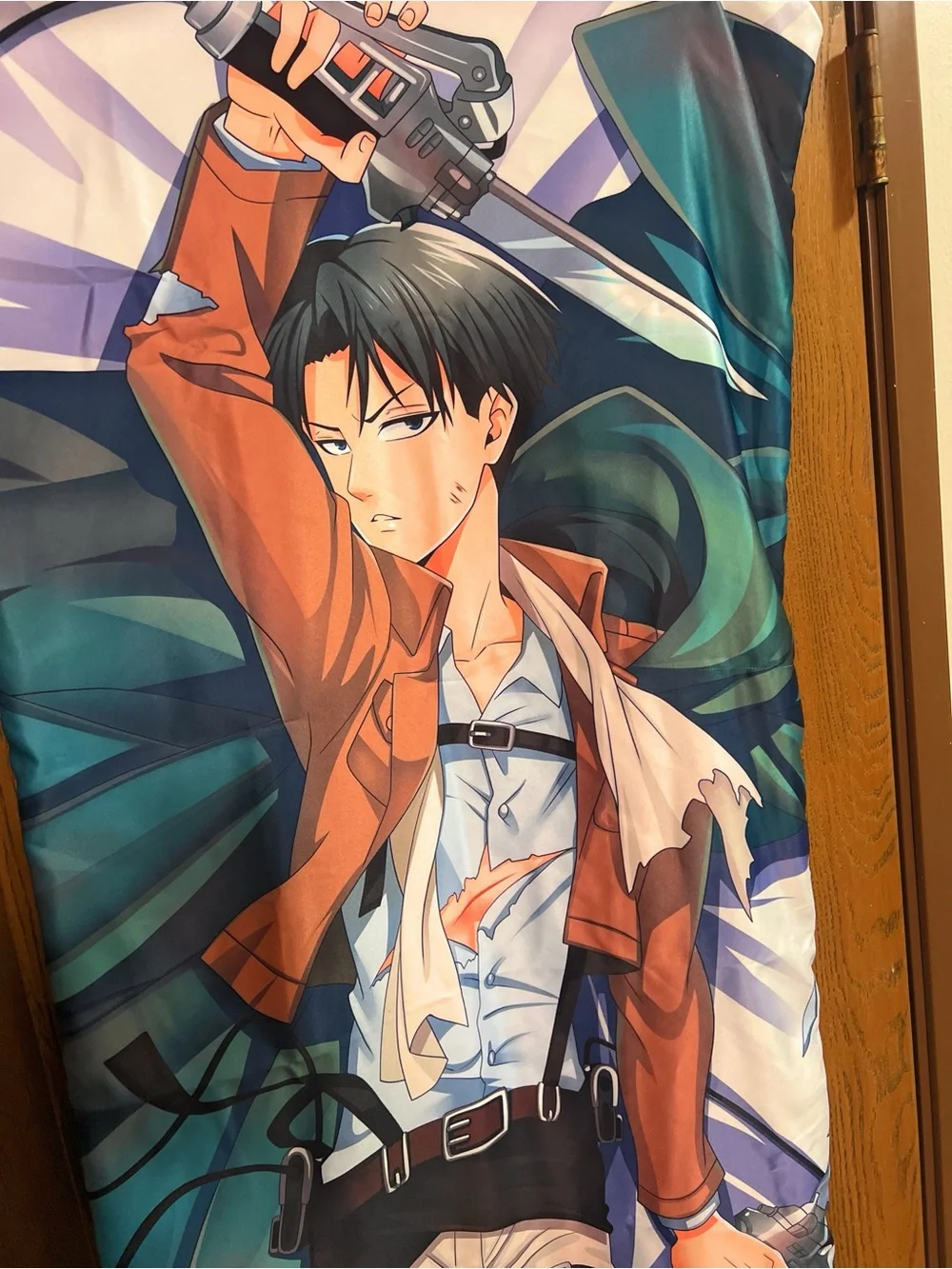 Dakimakura Levi Ackerman AtDakimakura Levi Ackerman Attack on Titan Pillow Cover